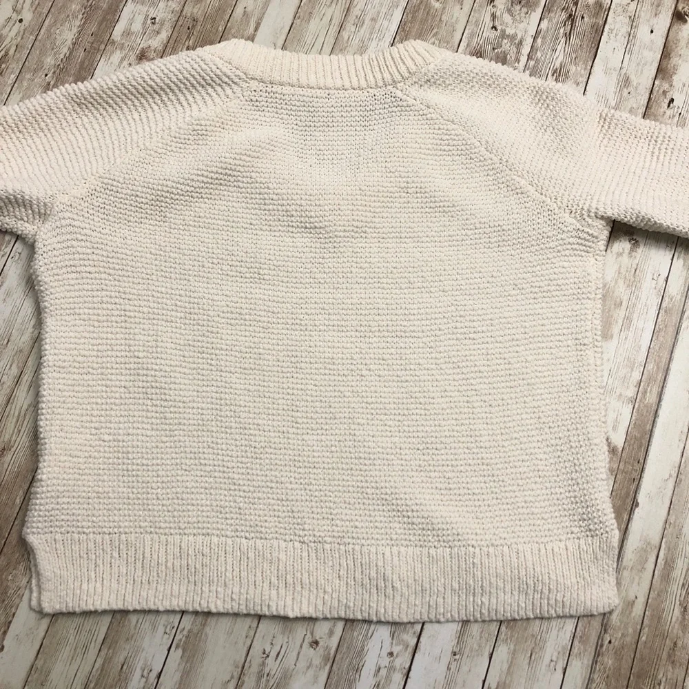 Madewell Arden V-Neck Crop Pullover Sweater Oversized